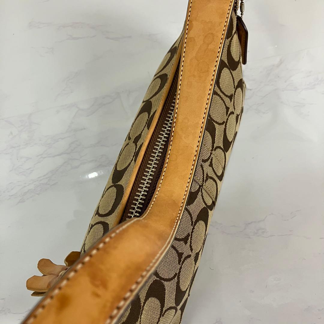 COACH コーチ 6371 アクセサリーポーチ シグネチャー　ワンショルダー