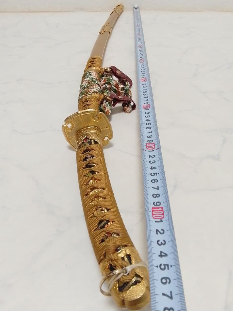 太刀 金属製模造刀 日本刀 金色 観賞 コスプレ 武具