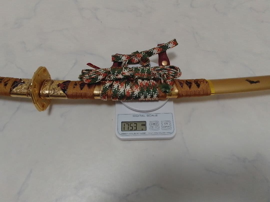 太刀 金属製模造刀 日本刀 金色 観賞 コスプレ 武具