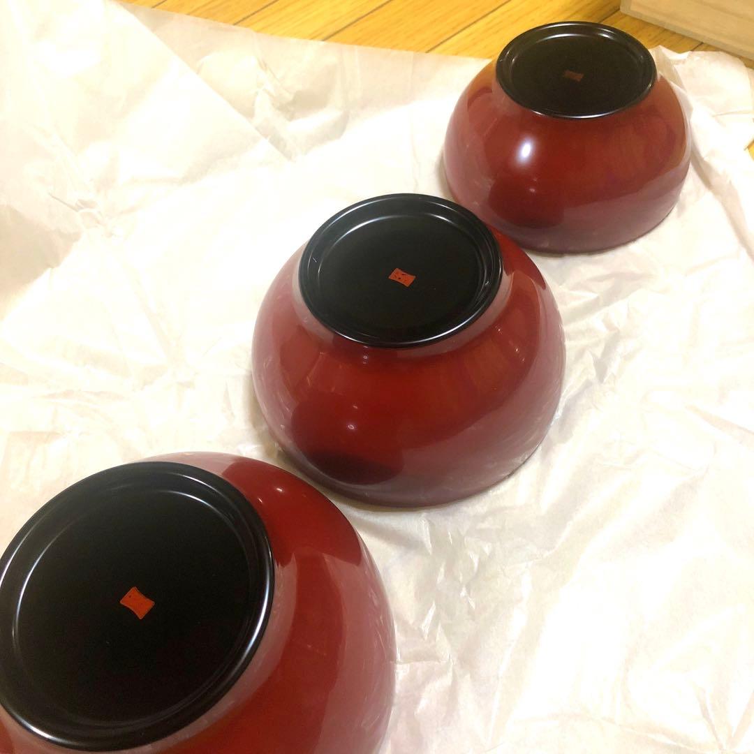 めぐる　三つ組椀　日月