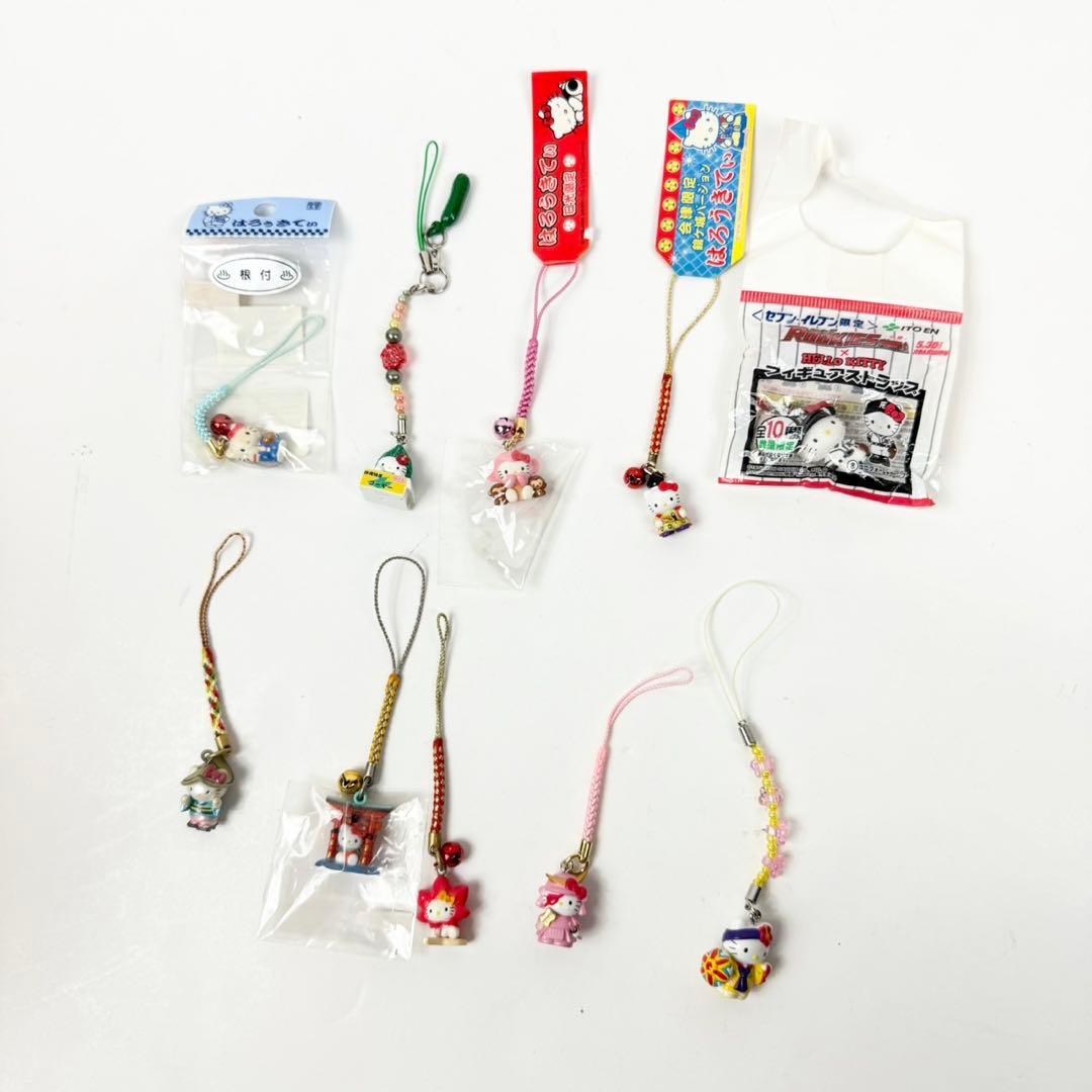 ご当地キティ ストラップ まとめ 根付 ハローキティ キーホルダー 130点
