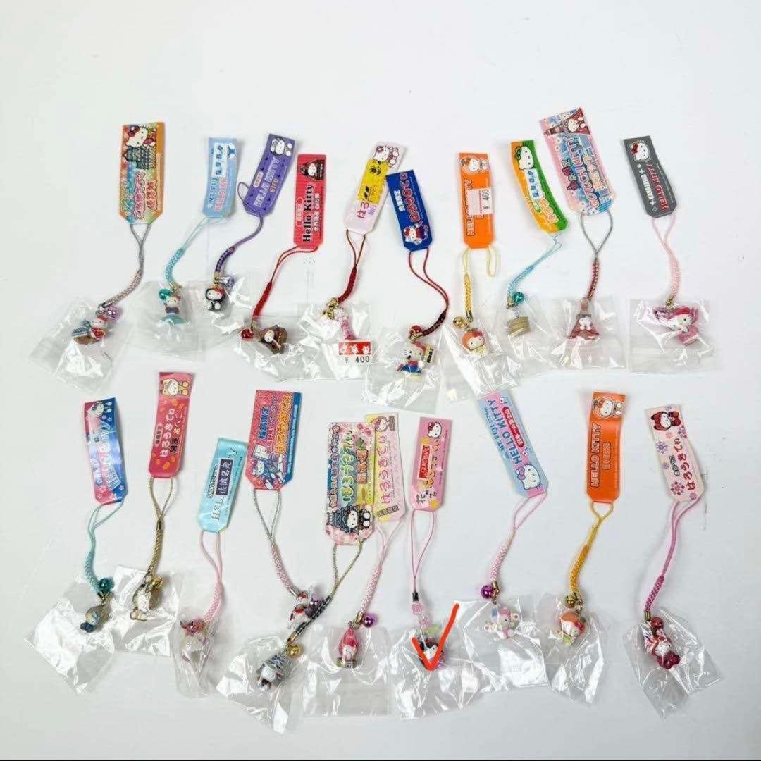 ご当地キティ ストラップ まとめ 根付 ハローキティ キーホルダー 130点
