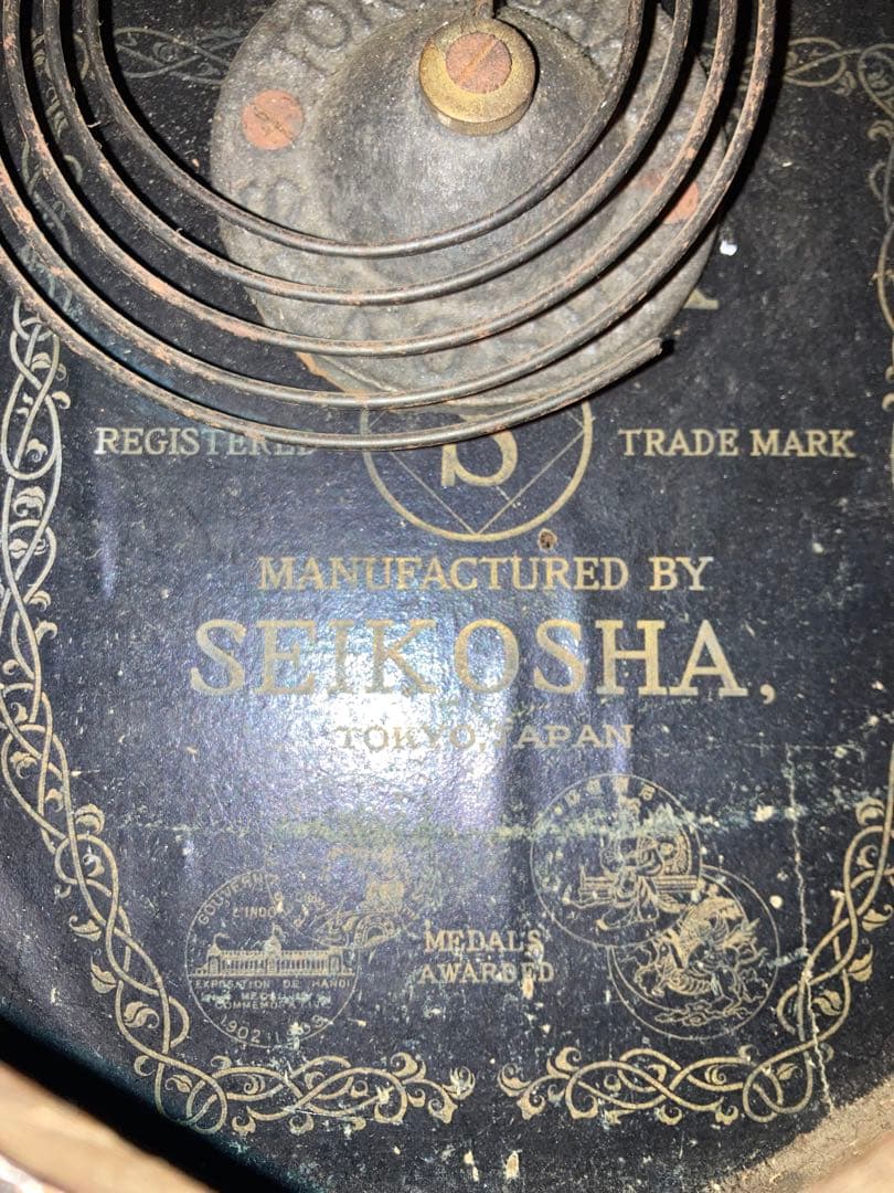 昭和レトロ SEIKOSHAゼンマイ式振り子時計 稼働品①