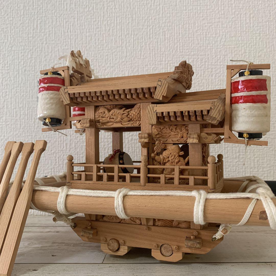 ミニチュアだんじり 木製