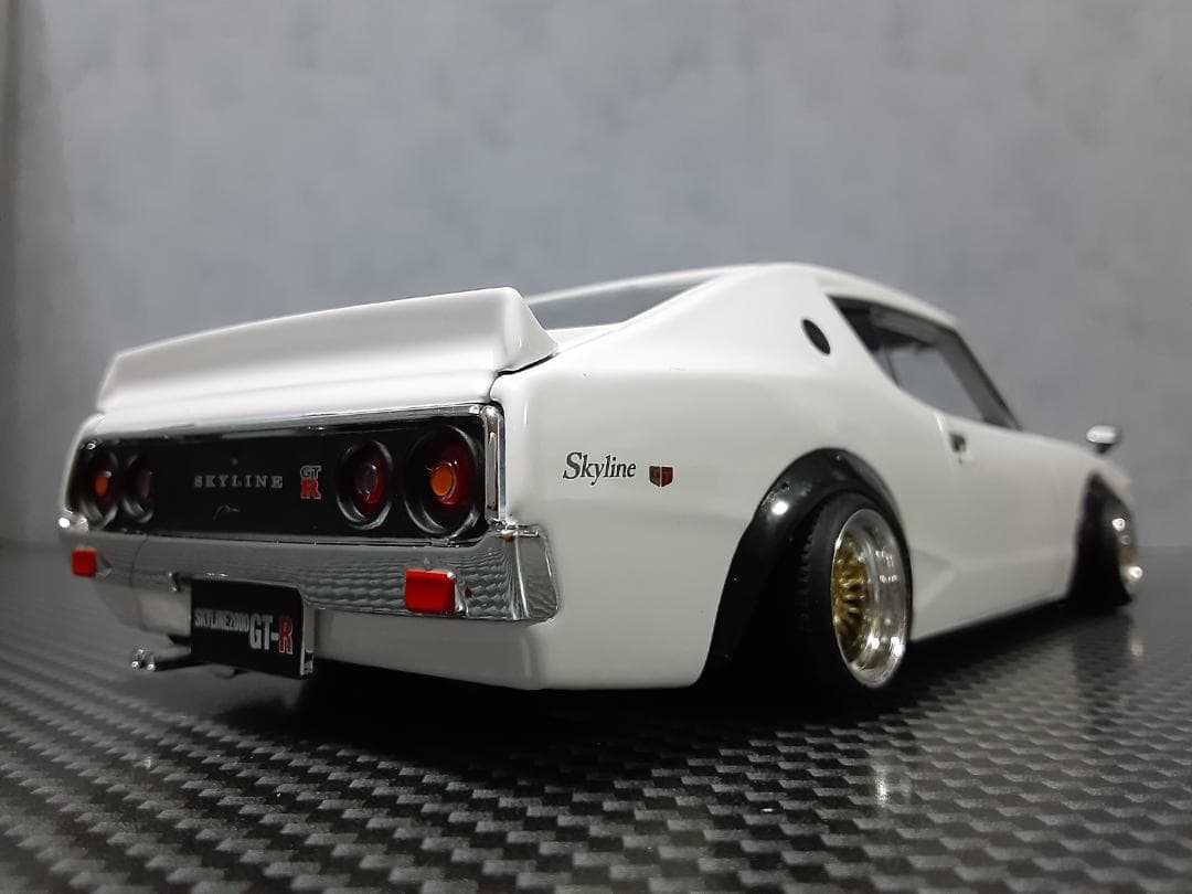 Maisto 1/24 日産 ケンメリ GT-R カスタム改 ワタナベ 金