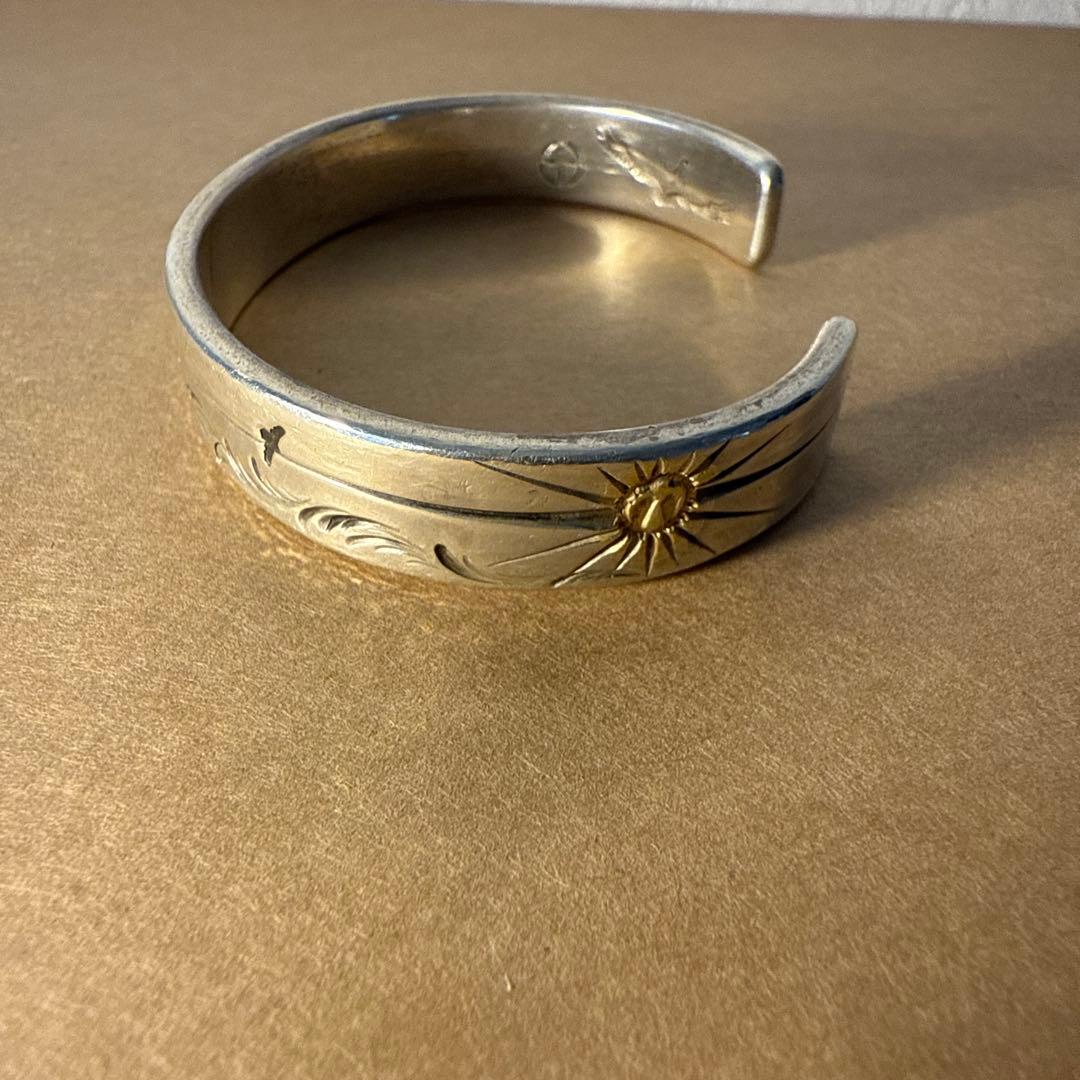 KEN KIKUCHI (ケンキクチ) K18付き 唐草バングル