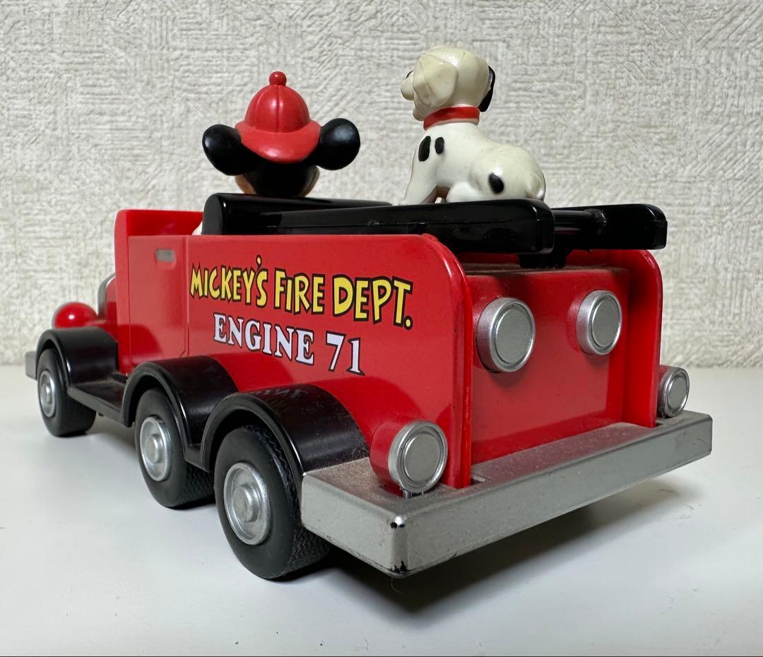 激レア ビンテージ レトロ ミッキーマウス 消防車 ディズニーストア購入