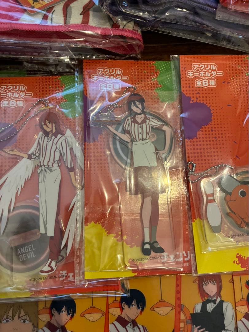 ラウンドワン　チェンソーマン　タオル アクリルキーホルダー　クリアファイル