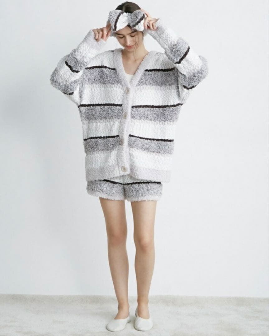 gelato pique ジェラートMIXボーダーカーディガン&ショートパンツ