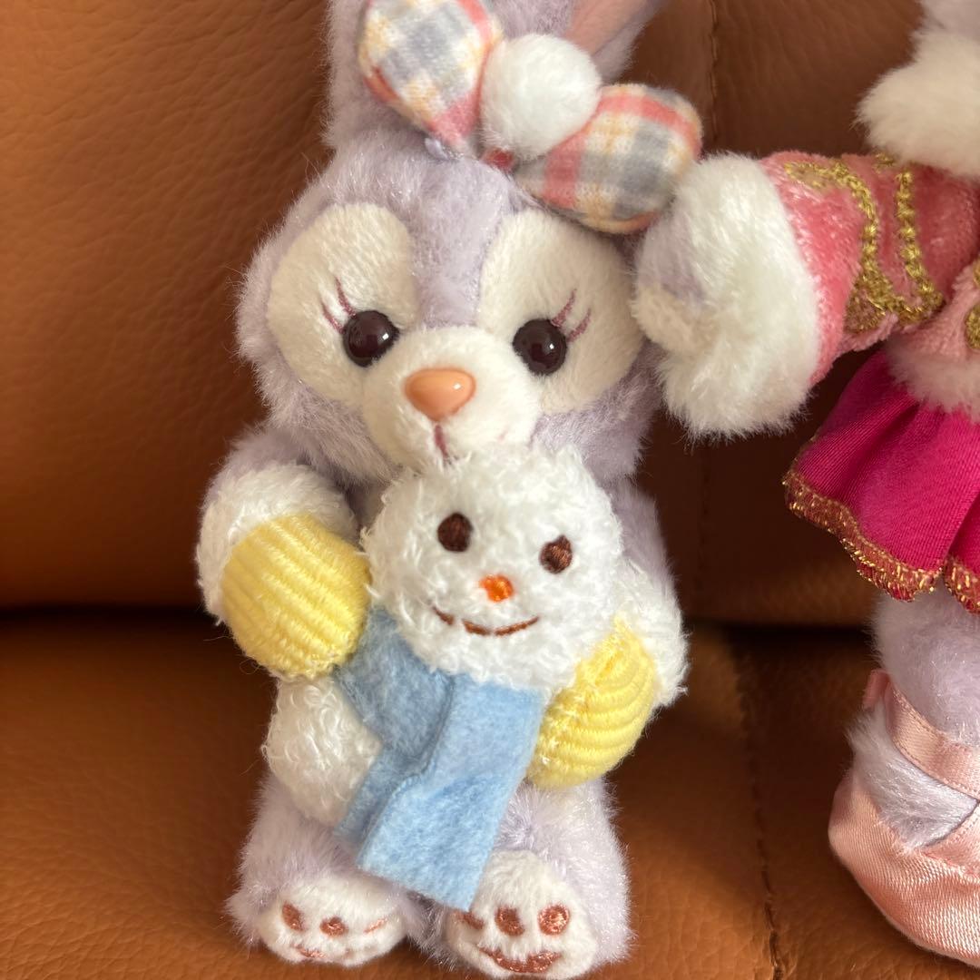 ステラルーぬいぐるみバッジ ストラップ雪だるま 2点セット お顔厳選