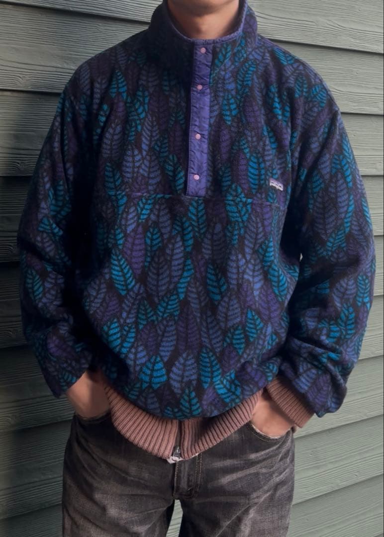 激レア 90s Patagonia スナップT パタゴニア リーフ柄 - メルカリ