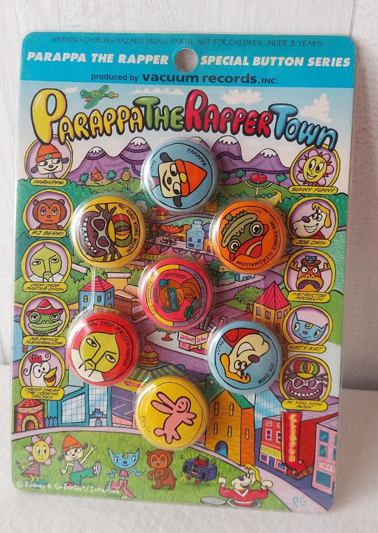 パラッパラッパー　バッジ　メモ　ウンジャマラミー　パフィー