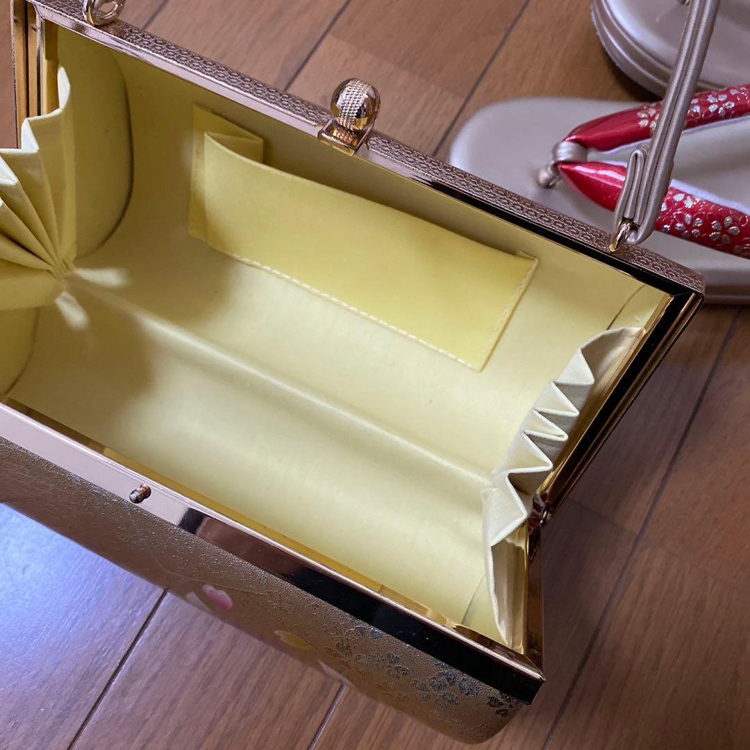 和装用バッグとぞうりセット 成人式　結婚式　振袖　３Ｌ　大きいサイズ