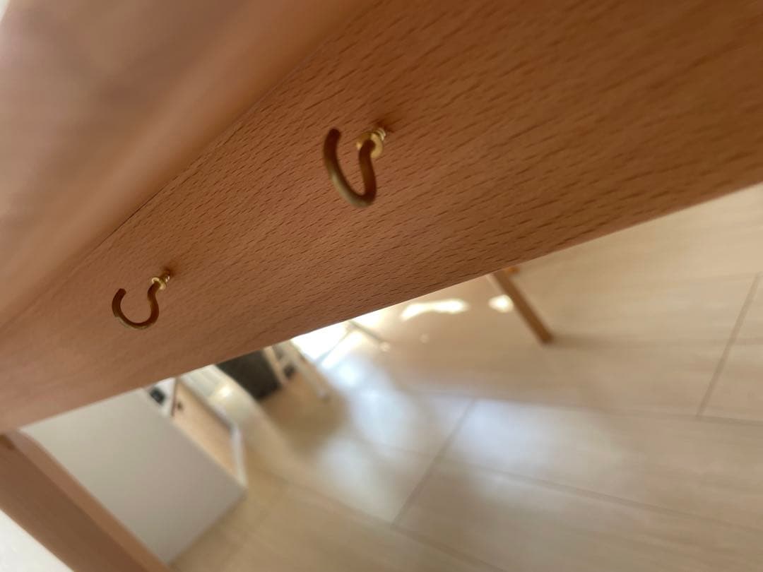 ※最終値下げ　【送料込み】ニトリ　無垢材　ダイニングテーブル