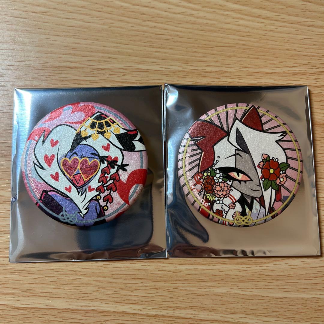 ハズビンホテル アニメイト 和服 缶バッジ ヴァレンティノ ヴァギー