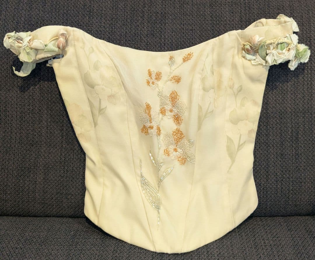 【cam】カラードレス9号　アトリエアイメ　パニエ・ドレスバック