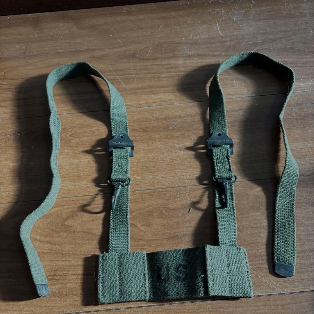 60s デッドストック 米軍実物 M56 フィールドパック ストラップ6個