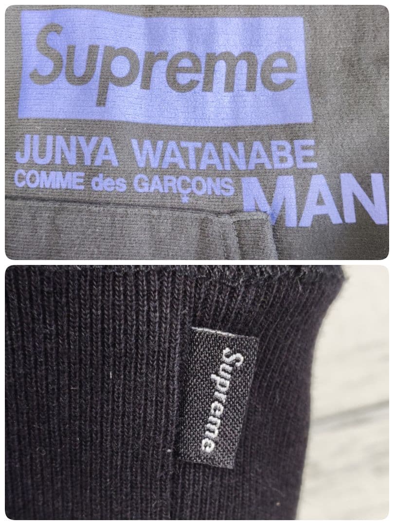 【希少コラボ】シュプリーム×ジュンヤワタナベコムデギャルソンマン　パーカー　M