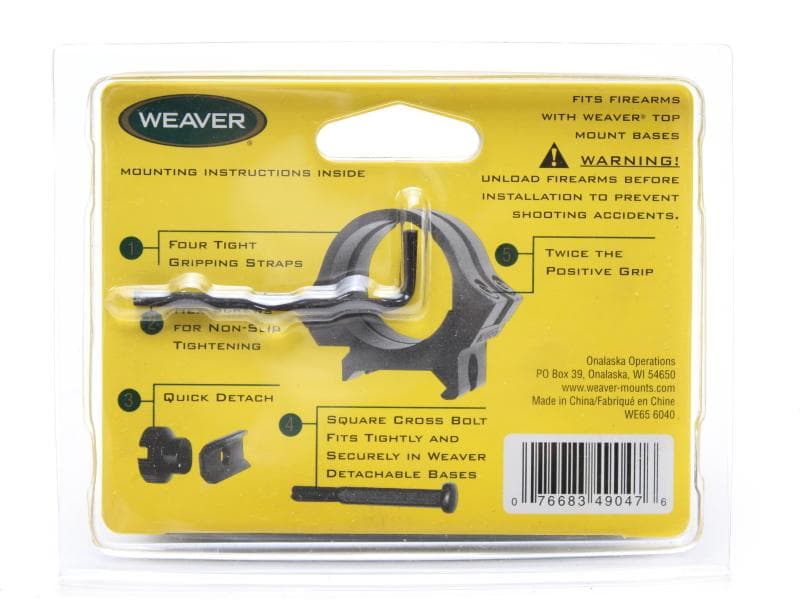 WEAVER■QUAD 1インチ” マウントリング■ウィーバー 49047