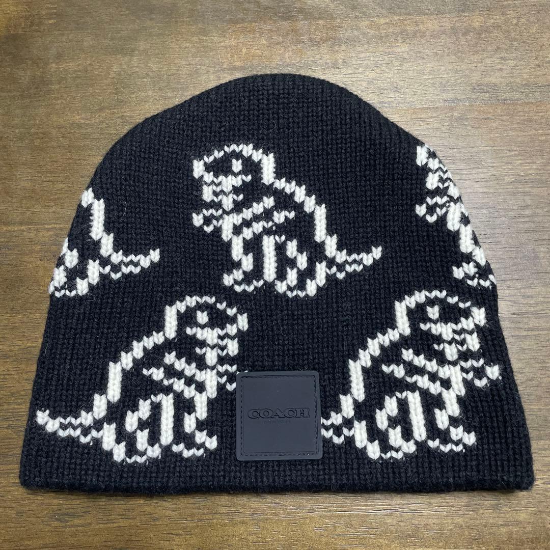 完売品 COACH レキシー ニット帽 コーチ メンズ レディース ノベルティ