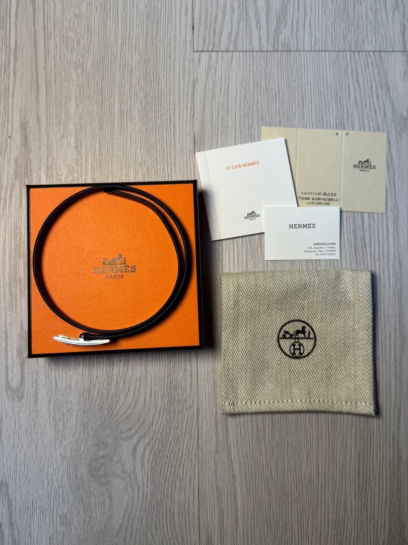 【正規品】エルメスレザーブレスレット 《ビーアピ》 ドゥブルトゥール