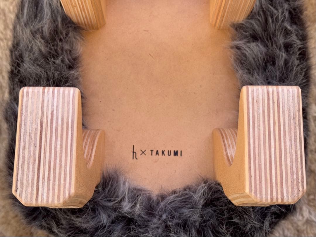 匠工芸 アニマル スツール ウルフグレー ミックス S オットマン STOOL