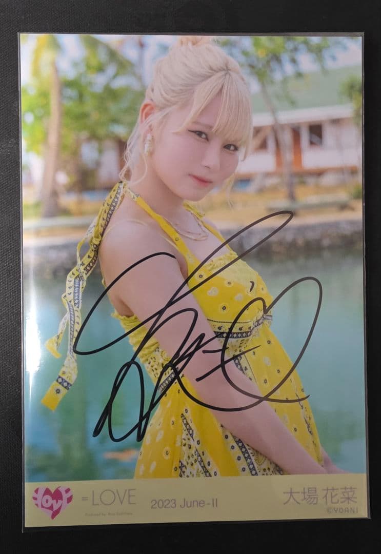 大場花菜 直筆生写真 チュウ ナツマトペ - メルカリ