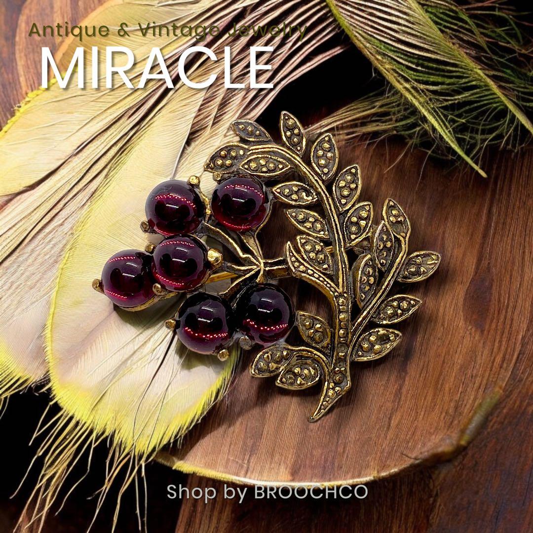 754 ✧MIRACLE✧ エドワーディアンスタイル 葡萄 ベリー ブローチ