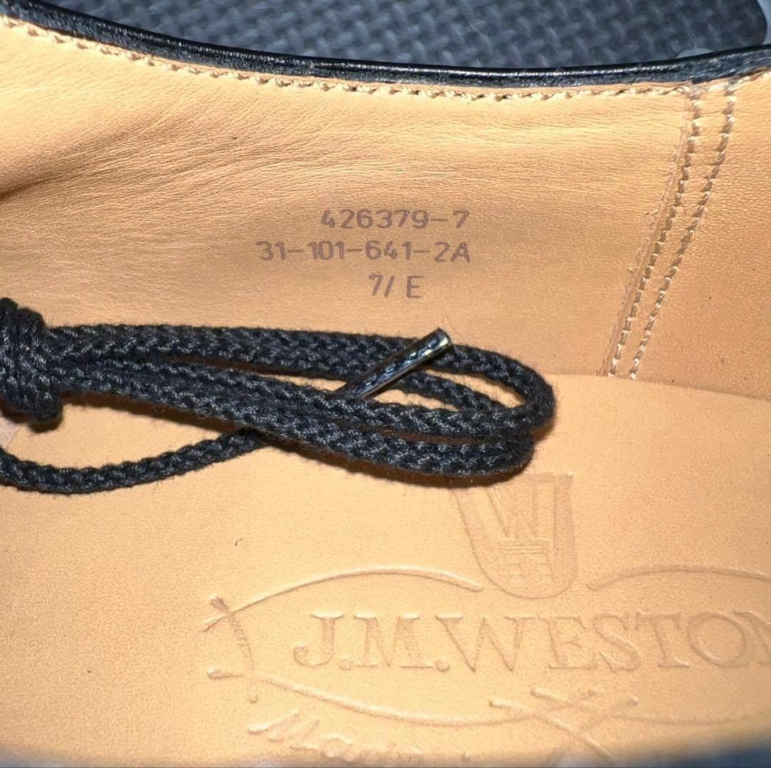 J.M. WESTON ブラックレザー ドレスシューズ