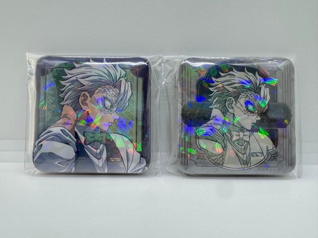 鬼滅の刃 モクテル ロトくじ 不死川実弥 缶バッジ 2種セット