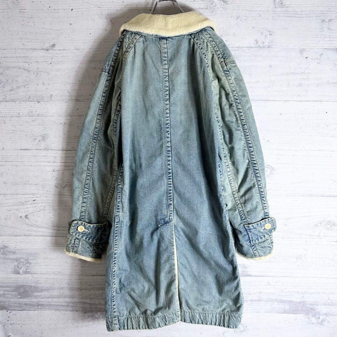 sacai 18AWリメイクボアデニムコート L相当