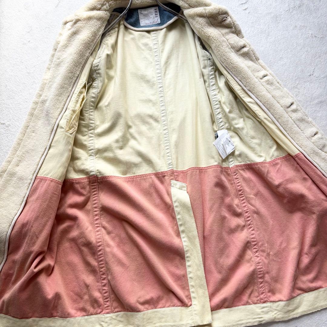sacai 18AWリメイクボアデニムコート L相当