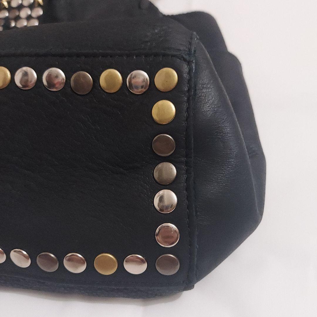 TRES トレ スタッズトートバッグ レザー黒 星型スタッズ 限定 レア y2k