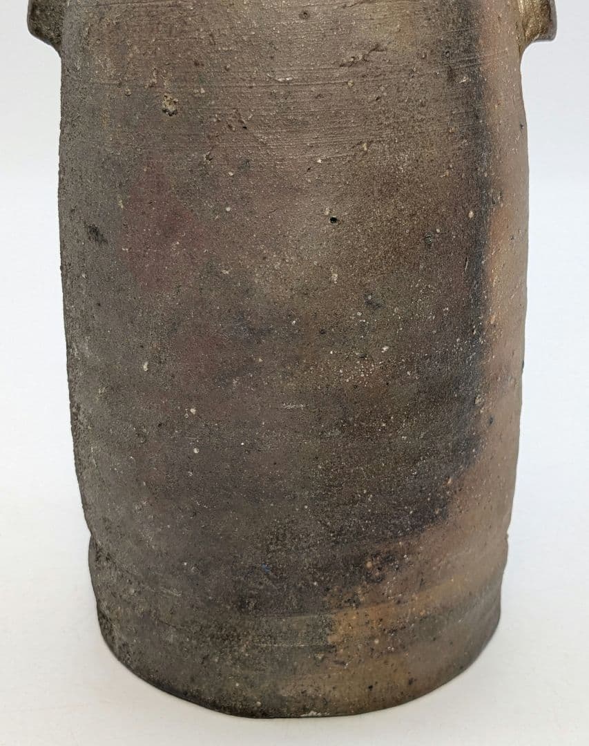 岡山県重要無形文化財 藤原建 備前焼 花入 合箱合布 花瓶 花器