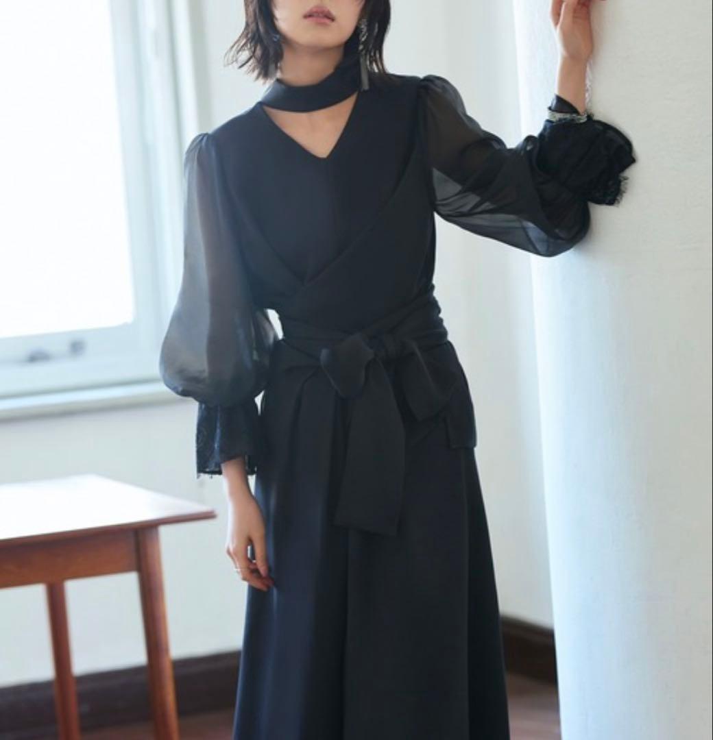 新品✨ルイルエブティック 大きいサイズ 3L シアースリーブ パンツドレス