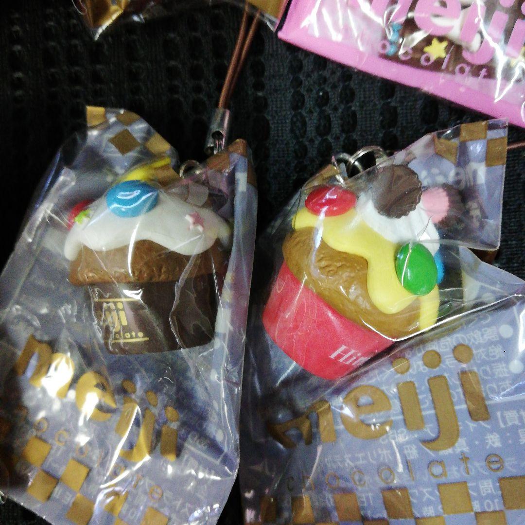 レアmeiji明治森永スイーツデコチョコケーキストラップ非売品