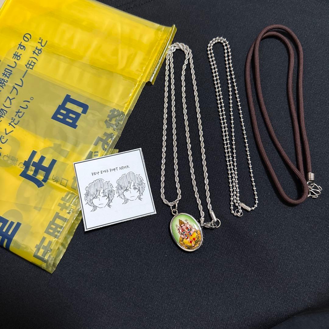 ガネーシャ（グリーン）オームペンダント藤井風ネックレスお風呂