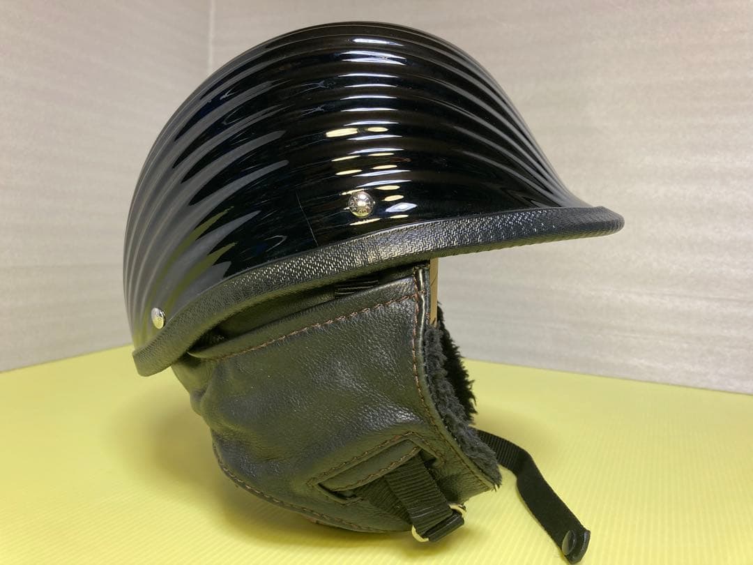 tt&co　旧型　リブジョッキー　本革イヤーマフ 刻印リベット　ハーレー