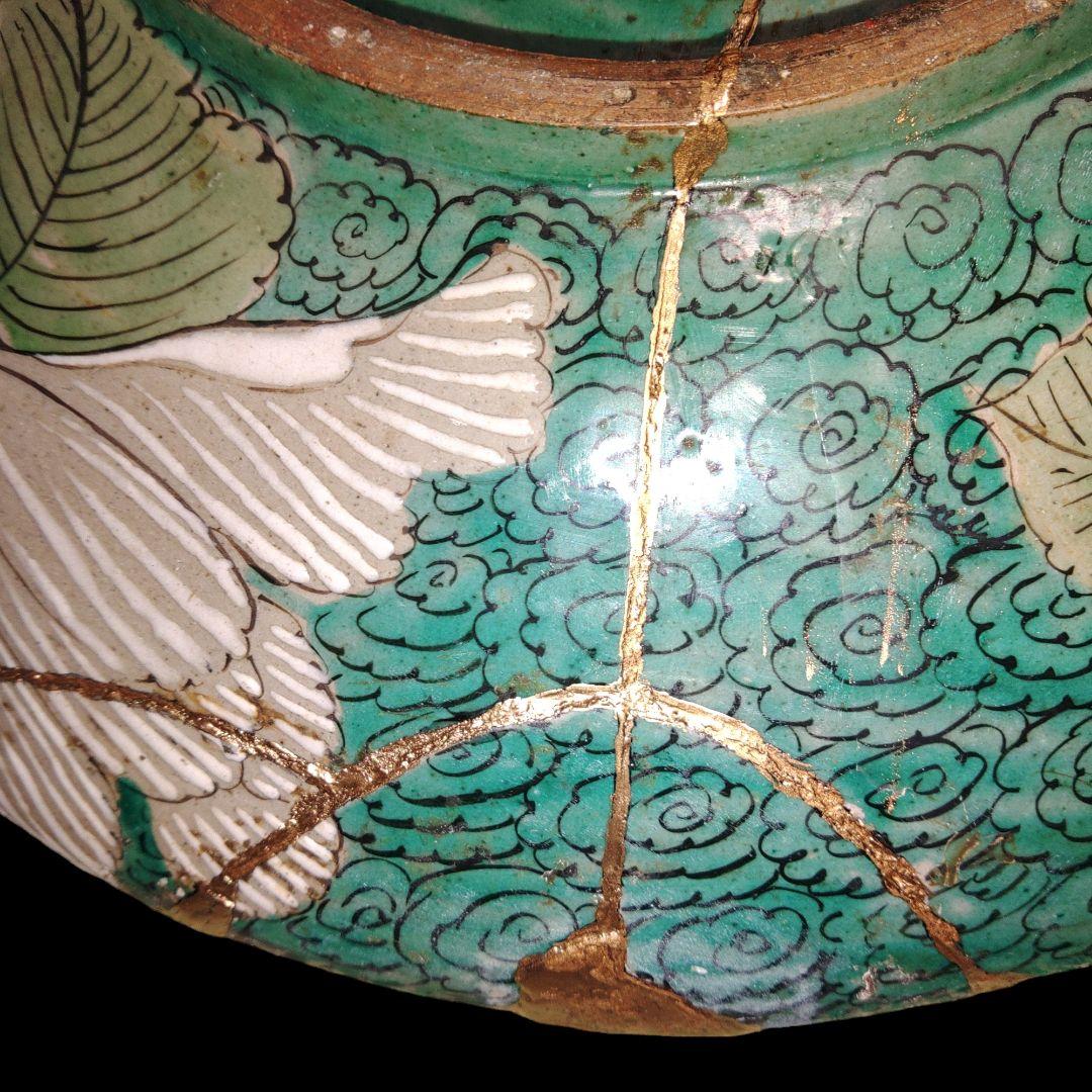 有田焼栄峰瓢箪絵付け大皿26センチ