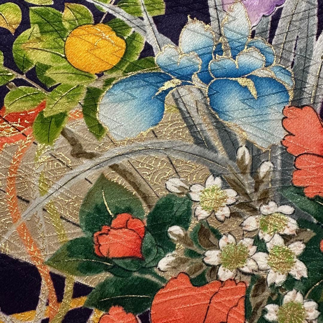 ☆豪華絢爛手描き大振袖‼️三越扱い 袋帯他 6点セット