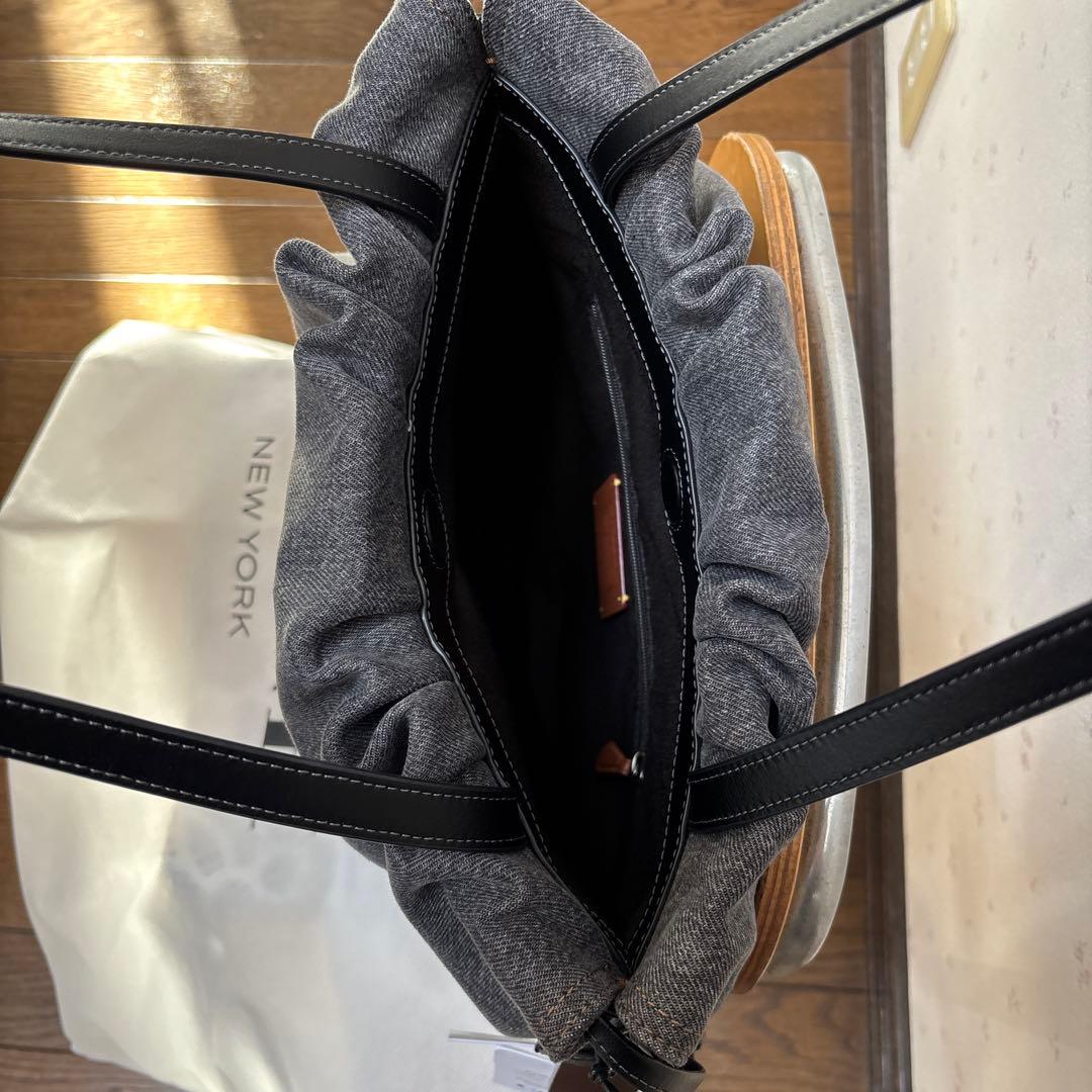 COACH デニムトートバッグ/巾着バッグ デニム ドローストリング 未使用品！