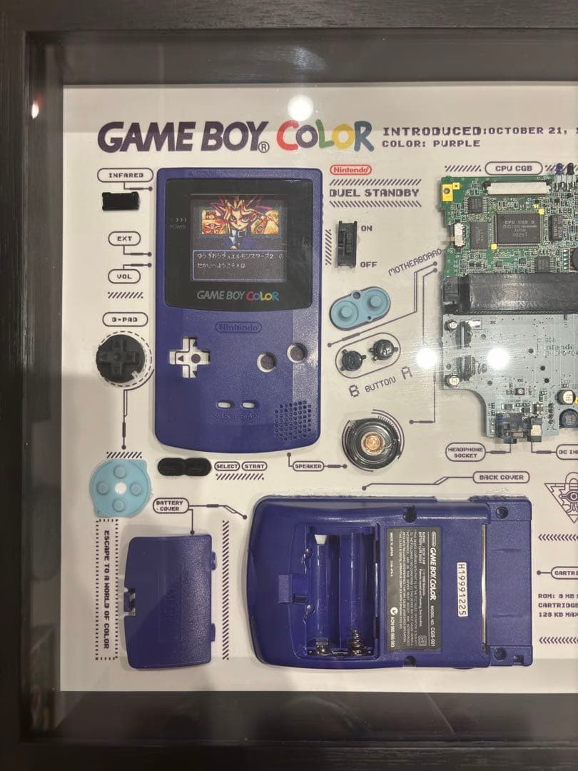 遊戯王　ゲームボーイ　カラー　分解アート