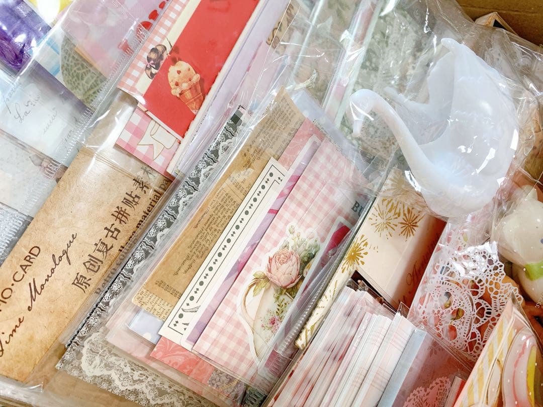 コラージュ素材 紙モノ まとめ売り おすそ分け/紙モノ/メモ/コラージュ