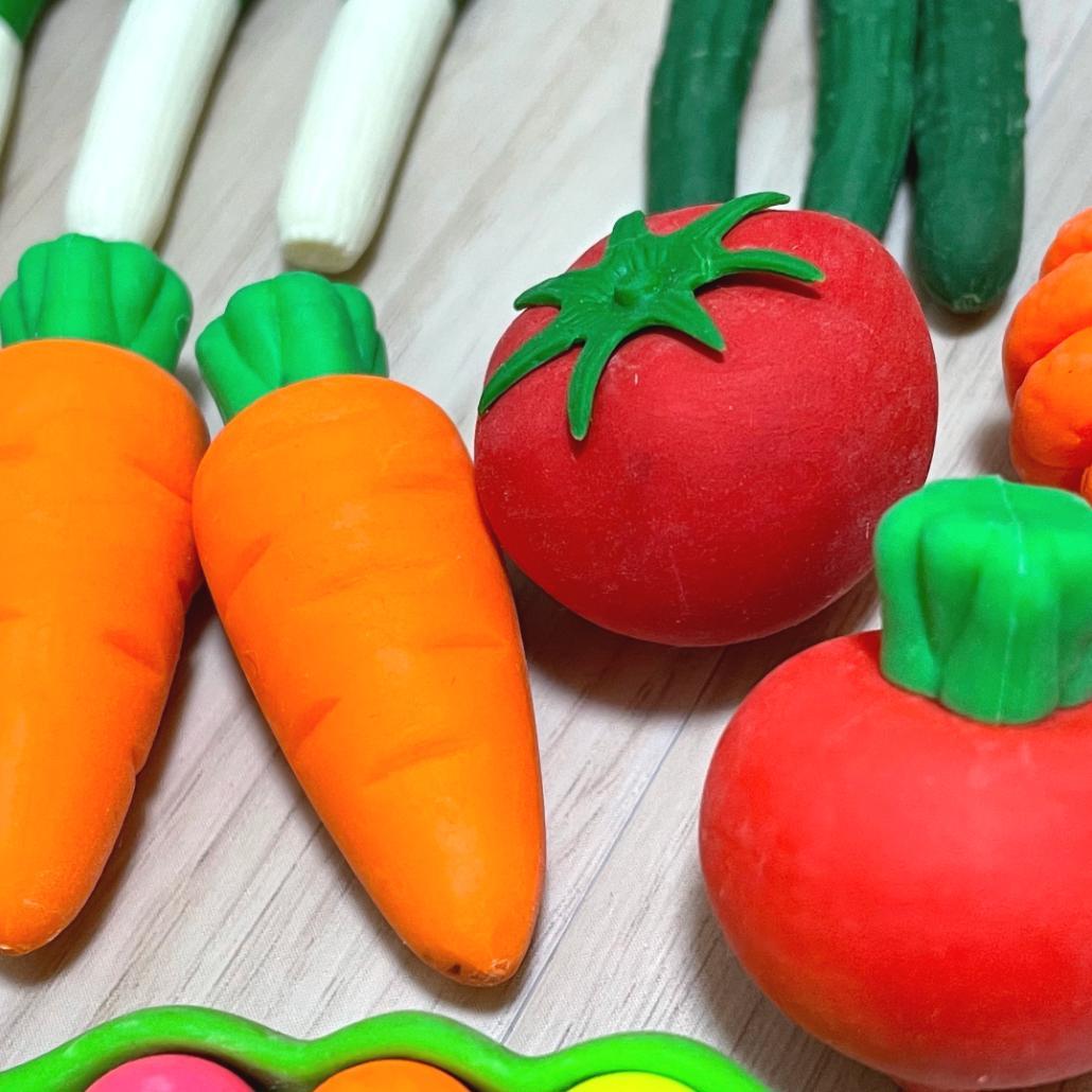 まとめ売り☆未使用】イワコー おもしろ消しゴム 野菜 昭和レトロ レア