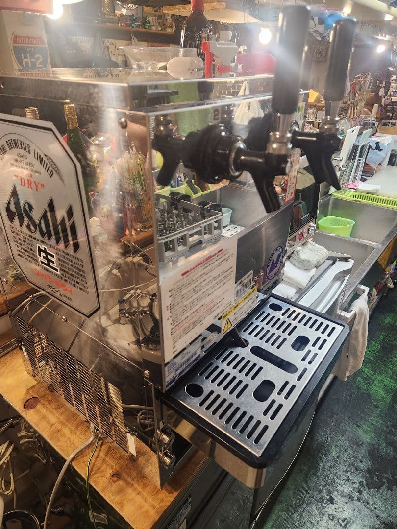 ニットクビールサーバーWコック レア木製コック付き 洗浄済み程度良好