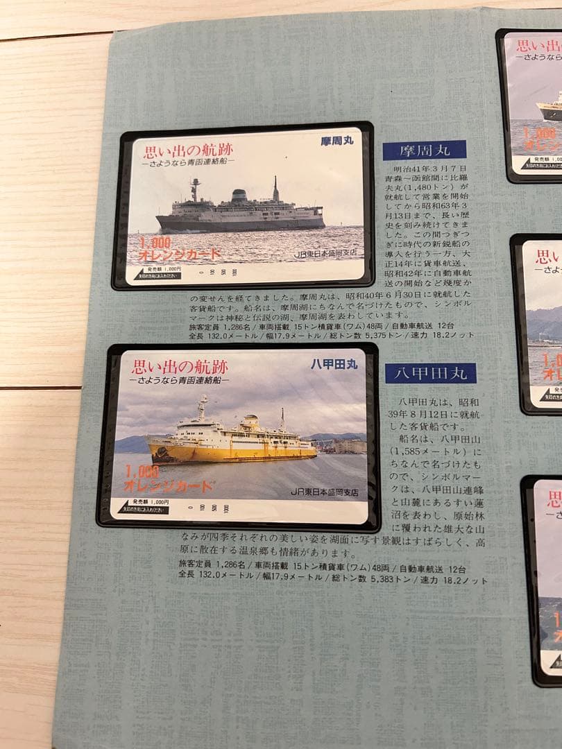 思い出の航跡 さよなら青函連絡船　オレンジカード