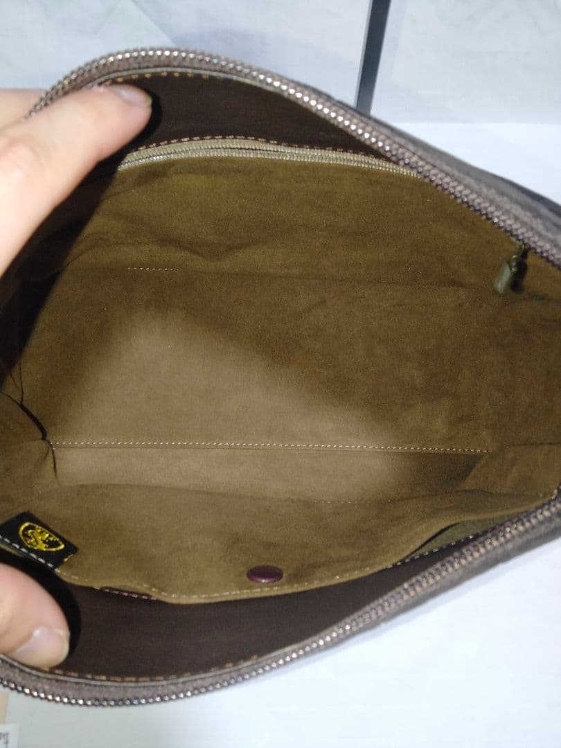 未使用 JRA認定品 象革 エレファント レザー ワンショルダー フォーマル