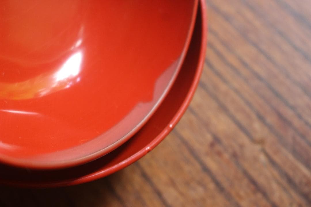 絵柄選択可！時代朱漆に優美な絵替風物蒔絵の映えるお椀8点（検輪島塗蒔絵椀