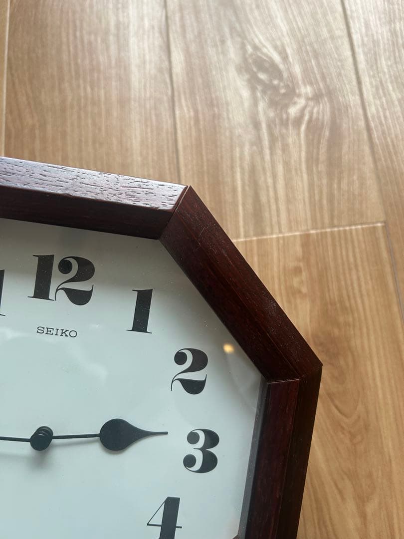 値下げ　渡辺力　八角形　ローズウッド　掛時計