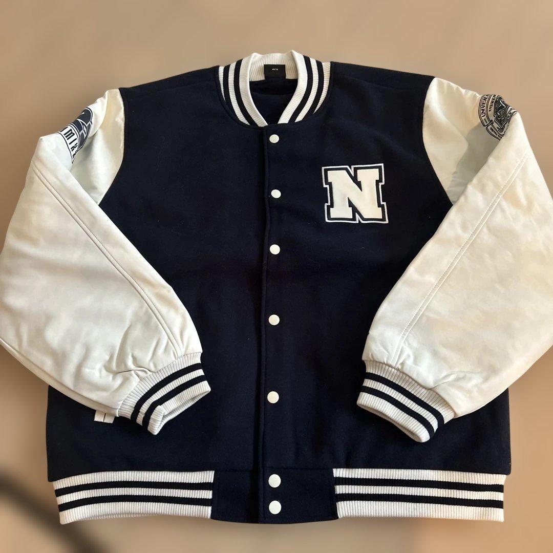 NMIXX スタジャン ネイビー NMIXX スタジャン ネイビー NMIXX スタジャン L